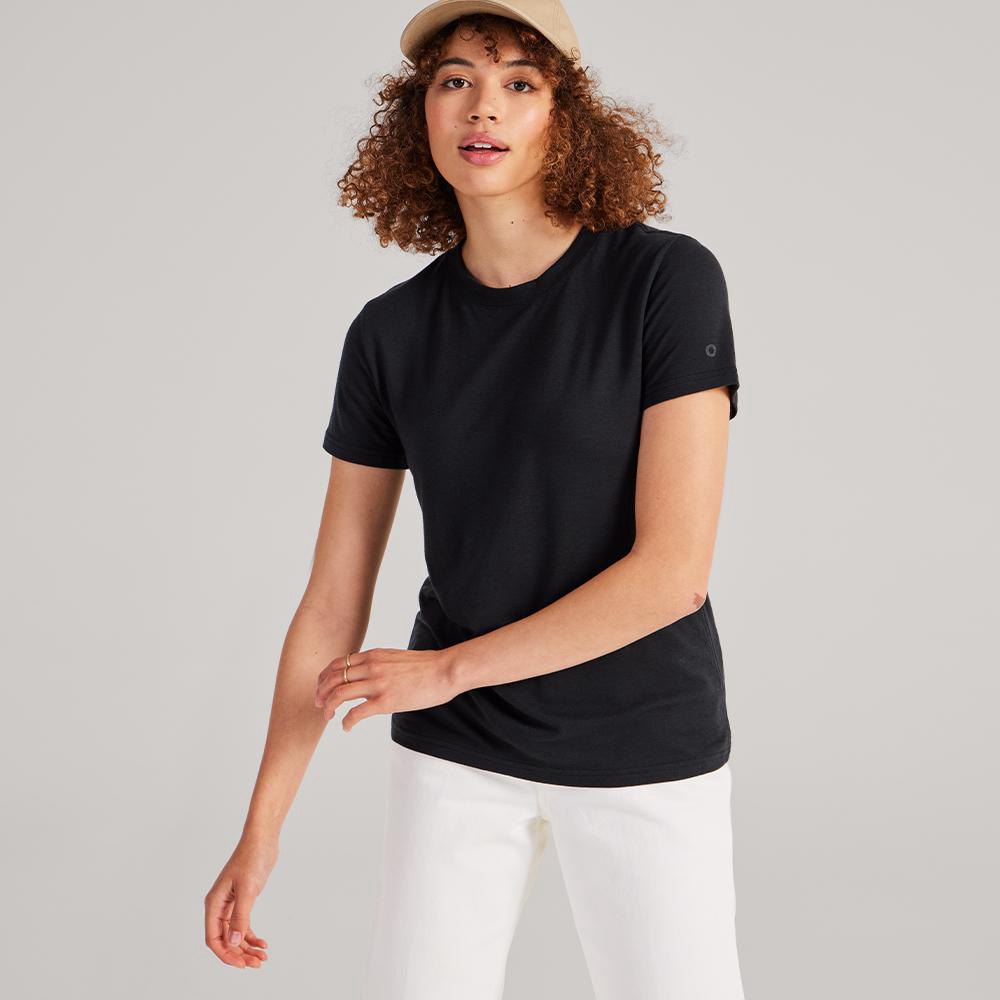 Allbirds Women's TrinoXO™ Classic Fit - T-Shirt Black - QPM395460